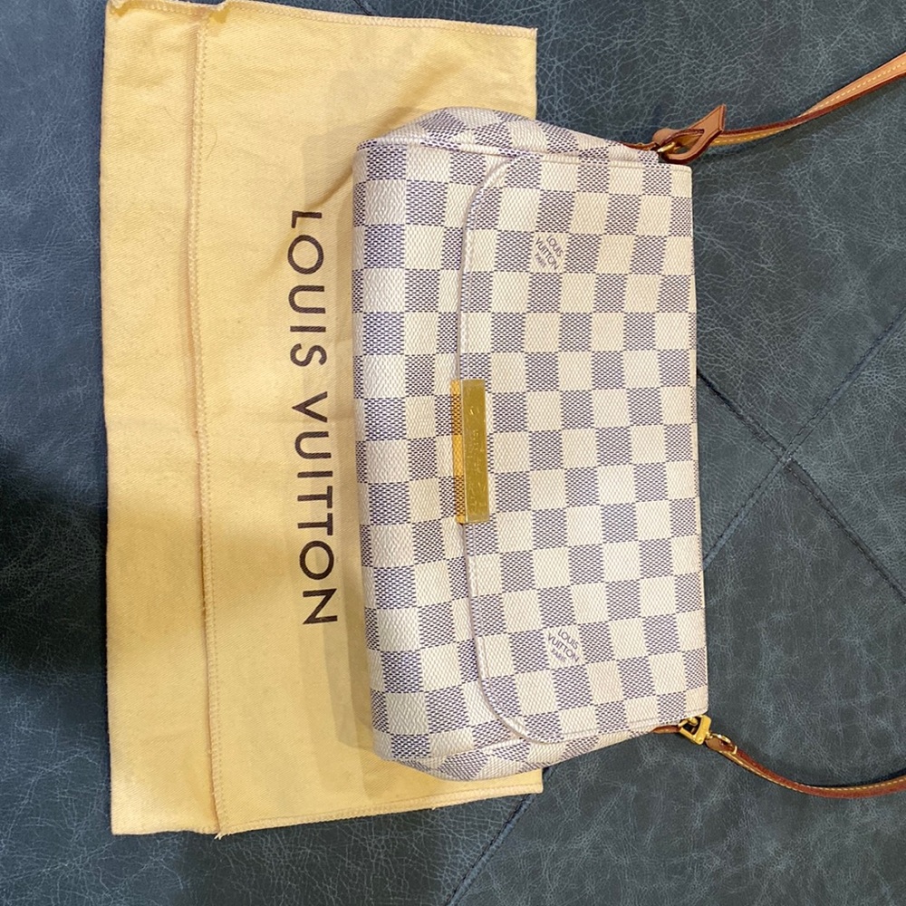 Louis Vuitton Favorite MM Damier Azur monogram crossbody